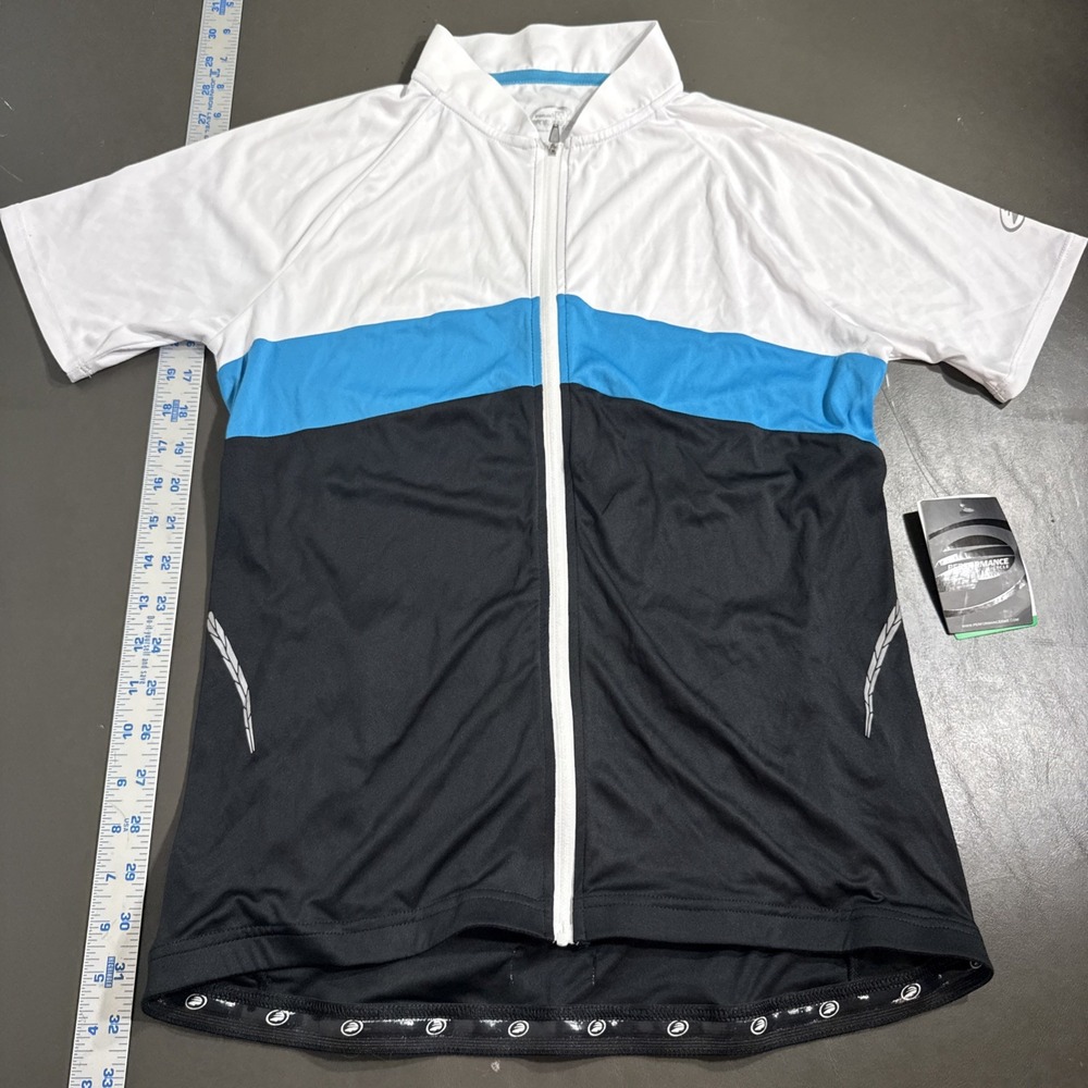 Women's Performance Cycling Jersey Bicycle Short Sleeve Zip Shirt Large NWT